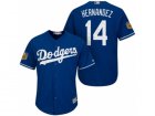 Mens Los Angeles Dodgers #14 Enrique Hernandez 2017 Spring Training Cool Base Stitched MLB Jersey