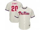 Youth Philadelphia Phillies #20 Mike Schmidt Cream Cool Base Stitched MLB Jersey