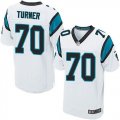 Nike Carolina Panthers #70 Trai Turner white jerseys(Elite)