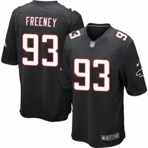 Mens Nike Atlanta Falcons #93 Dwight Freeney Game Black Alternate NFL Jersey