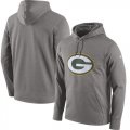 Green Bay Packers Nike Circuit Wordmark Essential Performance Pullover Hoodie Gray