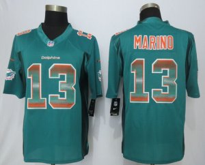 2015 New Nike Miami Dolphins #13 Marino Green Strobe Jerseys(Limited)