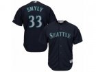 Youth Seattle Mariners #33 Drew Smyly Authentic Navy Blue Alternate 2 Cool Base MLB Jersey