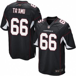 Mens Nike Arizona Cardinals #66 Alameda Taamu Game Black Alternate NFL Jersey