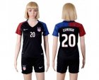 Womens USA #20 Cameron Away Soccer Country Jersey