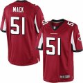 Mens Nike Atlanta Falcons #51 Alex Mack Limited Red Team Color NFL Jersey