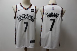 Nets #7 Kevin Durant White 2019-20 City Edition Nike Swingman Jersey