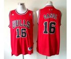 nba chicago bulls #16 gasol red [revolution 30 swingman]