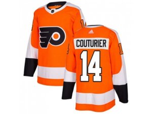 Youth Adidas Philadelphia Flyers #14 Sean Couturier Orange Home Authentic Stitched NHL Jersey