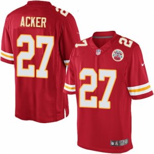 Mens Nike Kansas City Chiefs #27 Kenneth Acker Limited Red Team Color NFL Jersey