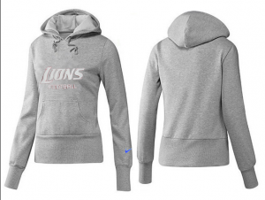 Women Detroit Lions Logo Pullover Hoodie-135