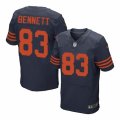 Men's Nike Chicago Bears #83 Martellus Bennett Elite Navy Blue 1940s Throwback Alternate NFL Jersey