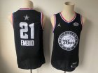 76ers #21 Joel Embiid Black 2019 NBA All-Star Game Jordan Brand Swingman Jersey