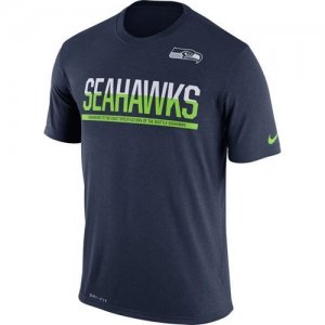 Mens Seattle Seahawks Nike Practice Legend Performance T-Shirt Navy