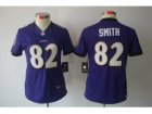 Nike Women Baltimore Ravens #82 Torrey Smith purple Jerseys