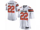 Mens Nike Cleveland Browns #22 Jabrill Peppers Game White NFL Jersey