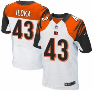 Men\'s Nike Cincinnati Bengals #43 George Iloka Elite White NFL Jersey - å‰¯æœ¬