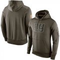 Men New York Giants Nike Olive Salute To Service KO Performance Hoodie