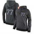 NFL Women's Nike Dallas Cowboys #77 Tyron Smith Stitched Black Anthracite Salute to Service Player Performance Hoodie