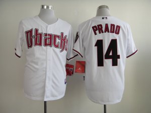 mlb jerseys arizona diamondbacks #14 prado WHITE [2014 new][trumbo]