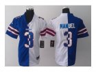 Nike women jerseys buffalo bills #3 manuel white-blue[Elite split]