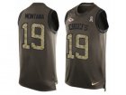 Nike Kansas City Chiefs #19 Joe Montana Limited Green Salute to Service Tank Top NFL Jersey