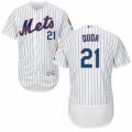 Men's Majestic New York Mets #21 Lucas Duda White Flexbase Authentic Collection MLB Jersey