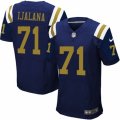 Mens Nike New York Jets #71 Ben Ijalana Elite Navy Blue Alternate NFL Jersey