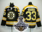 nhl boston bruins #33 chara black[2011 stanley cup champions]