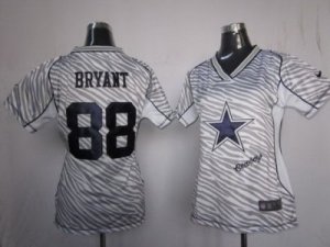 Nike Women Dallas Cowboys #88 Bryant Womens FEM FAN Zebra Jerseys