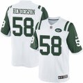 Mens Nike New York Jets #58 Erin Henderson Limited White NFL Jersey