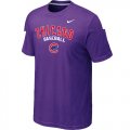 Nike MLB Chicago Cubs 2014 Home Practice T-Shirt - Purple