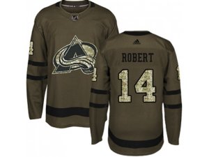 Youth Adidas Colorado Avalanche #14 Rene Robert Green Salute to Service Stitched NHL Jersey