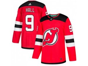 Youth Adidas New Jersey Devils #9 Taylor Hall Red Home Authentic Stitched NHL Jersey