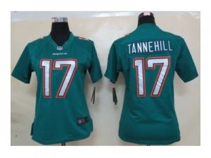 Nike Women Miami Dolphins #17 Ryan Tannehill green Jerseys[Limited]