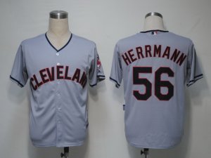 MLB Cleveland Indians #56 Herrmann Grey[Cool Base]