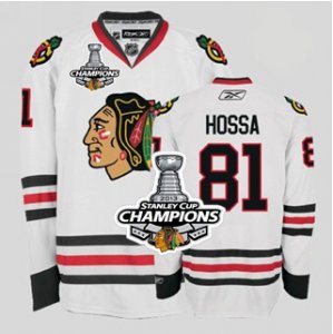 nhl jerseys chicago blackhawks #81 hossa white[2013 Stanley cup champlons]