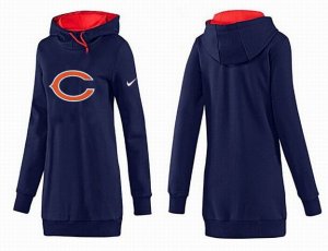 Women Chicago bears Logo Pullover Hoodie-081