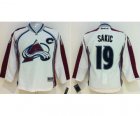 Youth nhl jerseys colorado avalanche #19 sakic white[patch C]