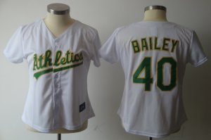 MLB Women Jerseys oakland athletics #40 bailey white