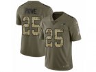 Men Nike New England Patriots #25 Eric Rowe Limited Olive Camo 2017 Salute to Service NFL Jersey