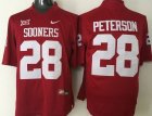 NCAA Oklahoma sooners #28 peterson red jerseys