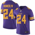 Youth Nike Minnesota Vikings #24 Captain Munnerlyn Limited Purple Rush NFL Jersey