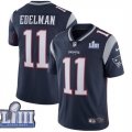 Nike Patriots #11 Julian Edelman Navy 2019 Super Bowl LIII Vapor Untouchable Limited Jersey