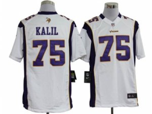 Nike NFL Minnesota Vikings #75 Matt Kalil White Game Jerseys