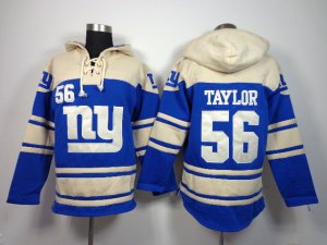 Nike New York Giants #56 Taylor blue-cream[pullover hooded sweatshirt]