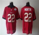 Nike Buccaneers #22 Doug Martin Red With Hall of Fame 50th Patch NFL Elite Jersey