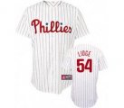 mlb philadelphia phillies lidge #54 white(red strip)