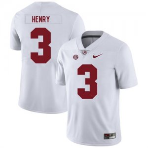 Alabama Crimson Tide 3 Derrick Henry White Nike College Football Jersey