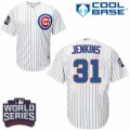 Youth Majestic Chicago Cubs #31 Fergie Jenkins Authentic White Home 2016 World Series Bound Cool Base MLB Jersey